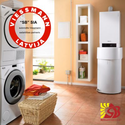 Viessmann Vitodens 200-W 32kW KOMPLEKTS ar Vitocell CVAA 300L boileri